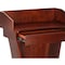 Adiroffice Wood Floor Stand-Up Podium Lectern with Storage Drawer in Cherry ADI661-012-CH-MK - alternate 8